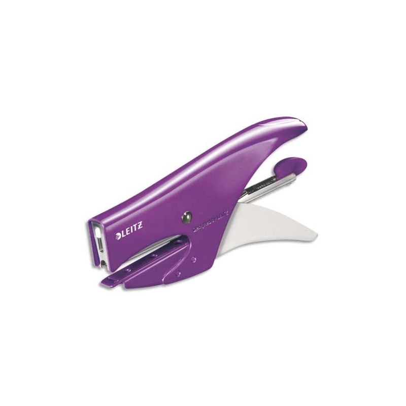 LEITZ Pince agrafeuse WOW Violet Capacité 15 feuilles