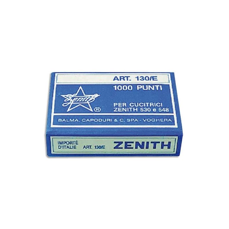 ZENITH Boîte de 1000 agrafes 130/E - 6/4 en acier
