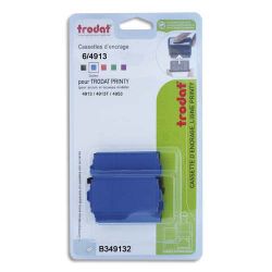 TRODAT Blister 3 recharges 6/4913 pour appareils 4913/4913T/4953 Bleu