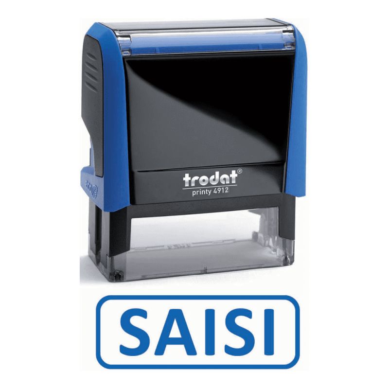 TRODAT Timbre formule SAISI Encrage Bleu