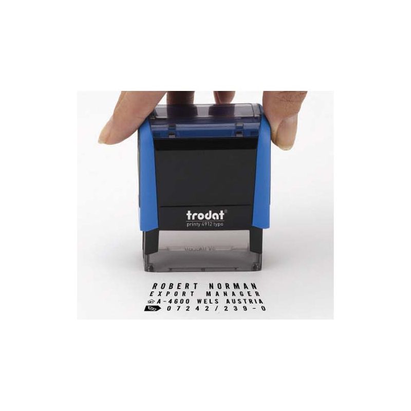 TRODAT Timbre personnalisable 5 lignes + 1 recharge Noir