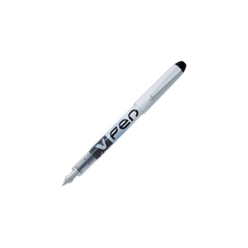 PILOT Stylo à plume V-PEN jetable largeur de trait 0,4 mm encre liquide Noire