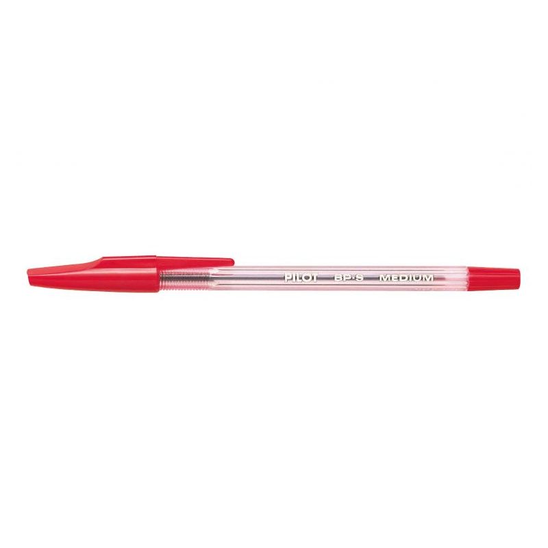PILOT BP-S Stylo à bille rechargeable pointe moyenne encre Rouge