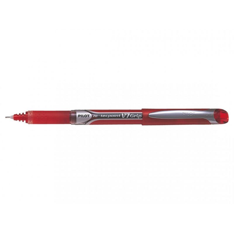 PILOT V7 Stylo roller grip pointe aiguille Rouge