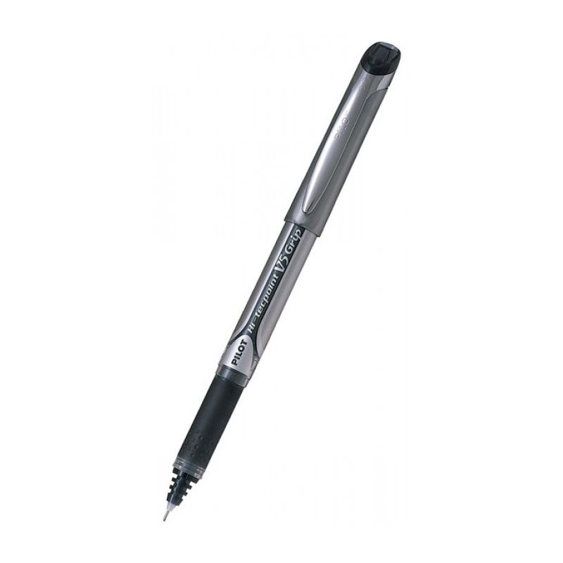 PILOT V5 Stylo roller grip pointe aiguille Noir