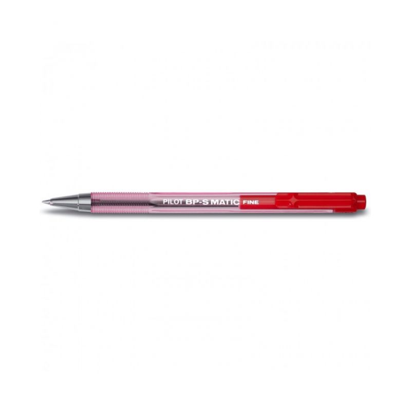 PILOT BP-S MATIC Stylo bille rechargeable pointe fine rétractable Encre Rouge