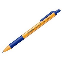 STABILO Stylo à bille rétractable avec grip confort Gamme Green Encre Bleue