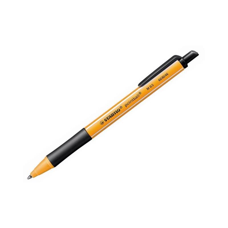 STABILO Stylo à bille rétractable avec grip confort Gamme Green Encre Noire