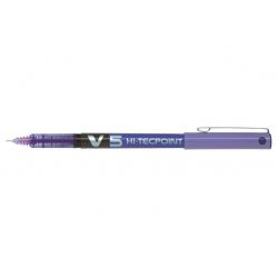 PILOT V5 Stylo Roller pointe tubulaire Encre liquide Violet 