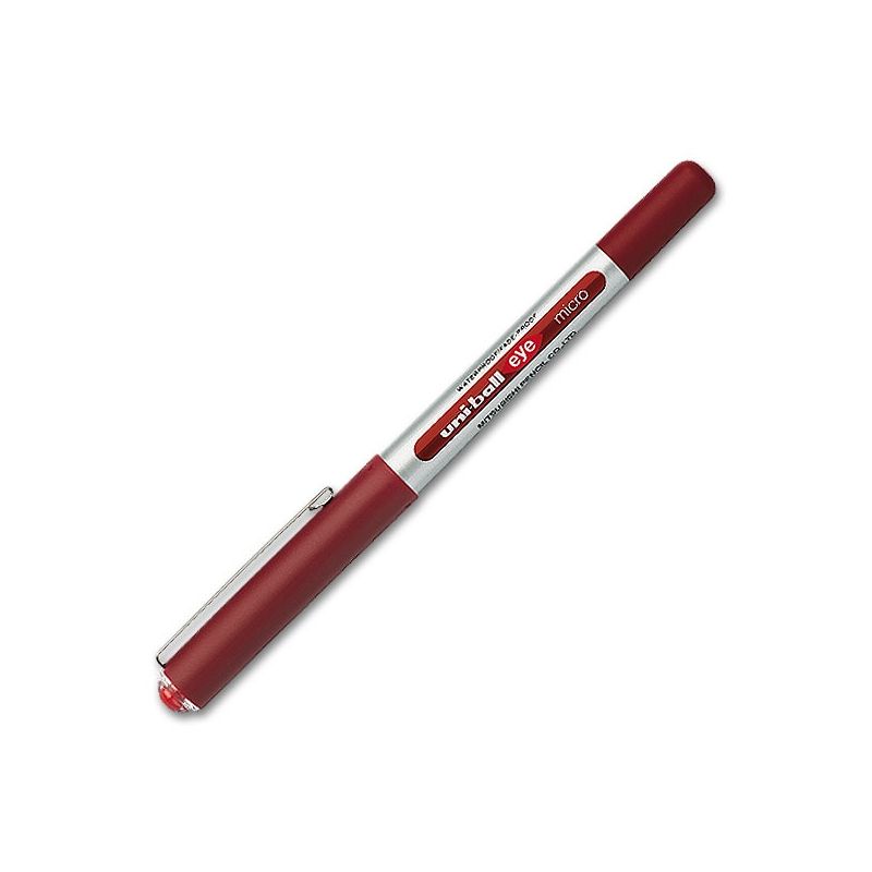 UNI-BALL EYE Stylo roller pointe métal ultra-fine encre liquide Rouge