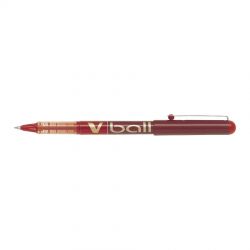 PILOT V-BALL Stylo Roller pointe métal 0,7 mm encre liquide Rouge