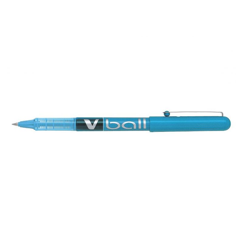 PILOT V-BALL Stylo Roller pointe métal 0,5 mm encre liquide Turquoise