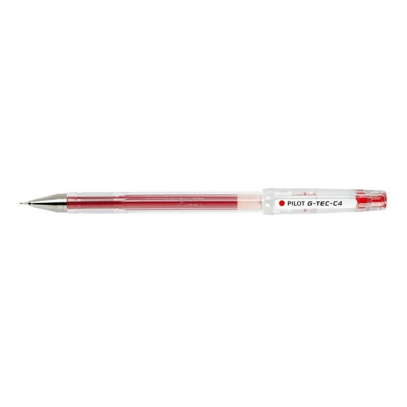 PILOT G-TEC-C4 Stylo à bille pointe hi-tech extra-fine encre gel Rouge