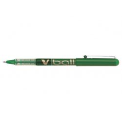 PILOT VBALL Stylo Roller pointe métal 0,7 mm encre liquide Verte