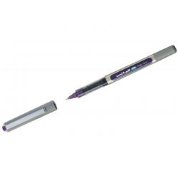 UNI-BALL EYE Stylo Roller pointe métal fine encre liquide Violet