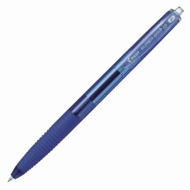 PILOT Stylo bille SUPER GRIP G rétractable pointe fine encre Bleue