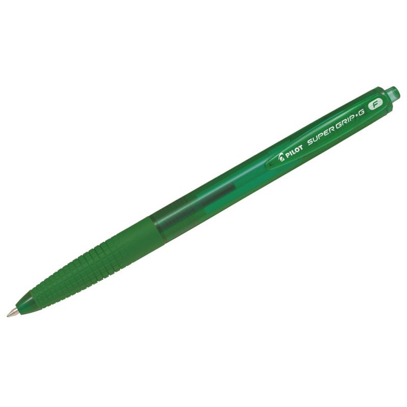 PILOT Stylo bille SUPER GRIP G rétractable pointe fine encre Verte