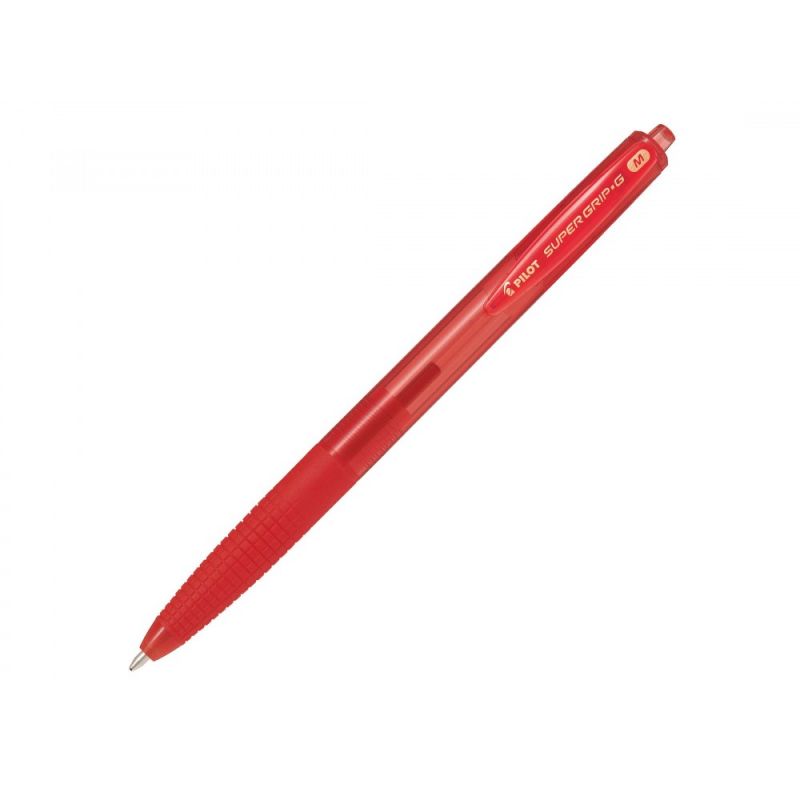 PILOT Stylo bille SUPER GRIP G rétractable pointe moyenne encre Rouge