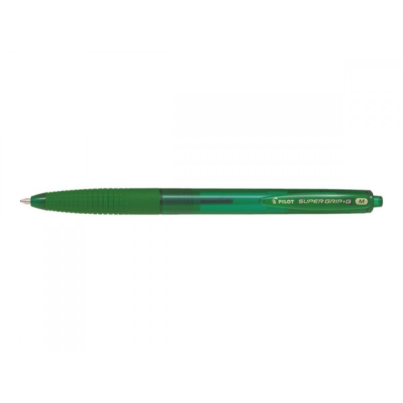 PILOT Stylo bille SUPER GRIP G rétractable pointe moyenne encre Verte
