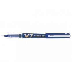 PILOT V7 HI-TECPOINT Stylo roller rechargeable pointe tubulaire Encre liquide Bleue