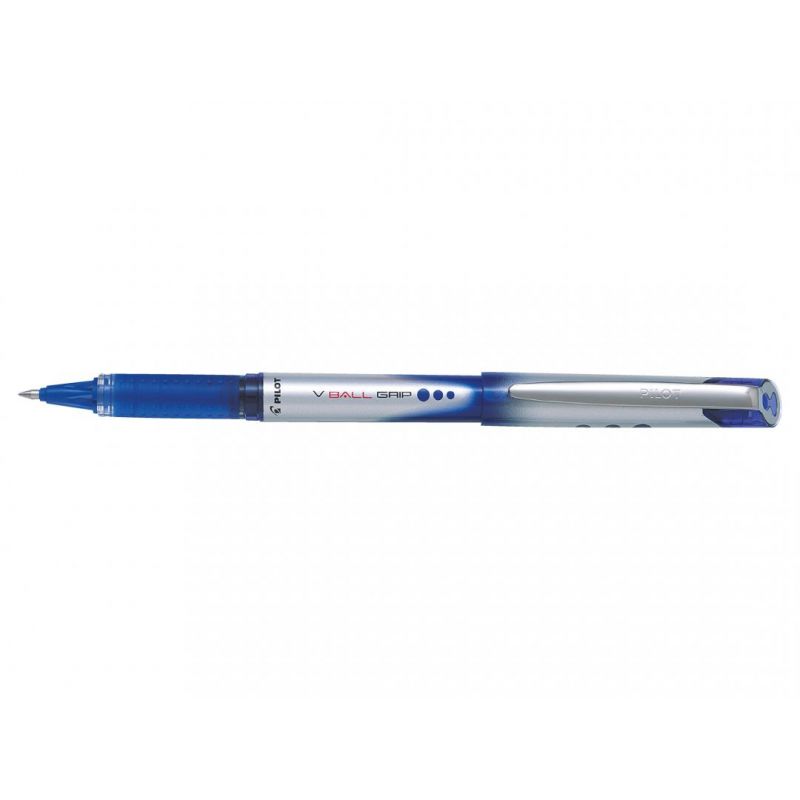 PILOT V-BALL GRIP Stylo roller pointe métal 0,7 mm Encre liquide Bleue