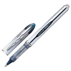 UNI-BALL VISION ELITE Stylo roller pointe métal moyenne encre liquide Bleue