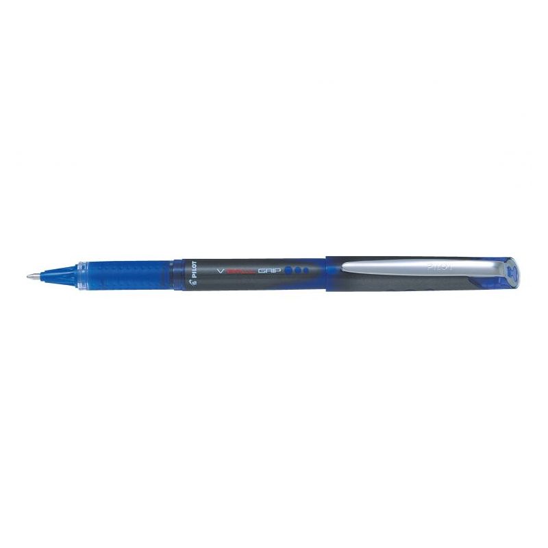PILOT V-BALL GRIP Stylo roller pointe métal 1 mm encre liquide Bleue