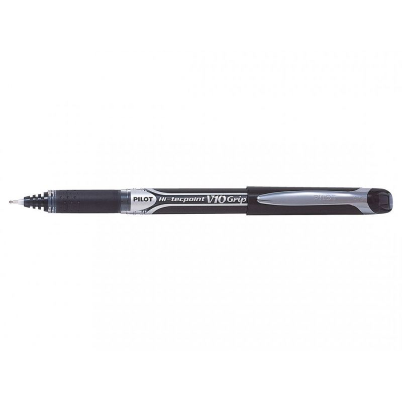 PILOT V10 GRIP Stylo roller pointe aiguille Encre Noire