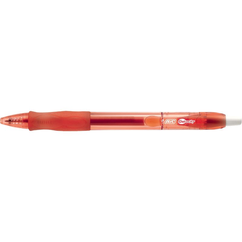BIC VELOCITY GEL Stylo à Bille Pointe moyenne Encre gel Rouge