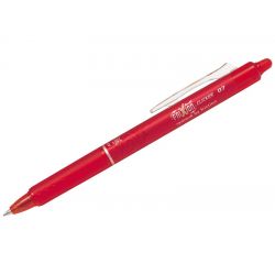 PILOT FRIXION CLICKER Stylo Roller rétractable Pointe moyenne Encre Rouge
