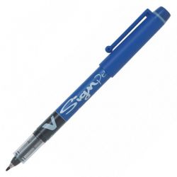 PILOT V-SIGN PEN Stylo-feutre pointe en nylon largeur de trait 0,6 mm Encre liquide Bleue