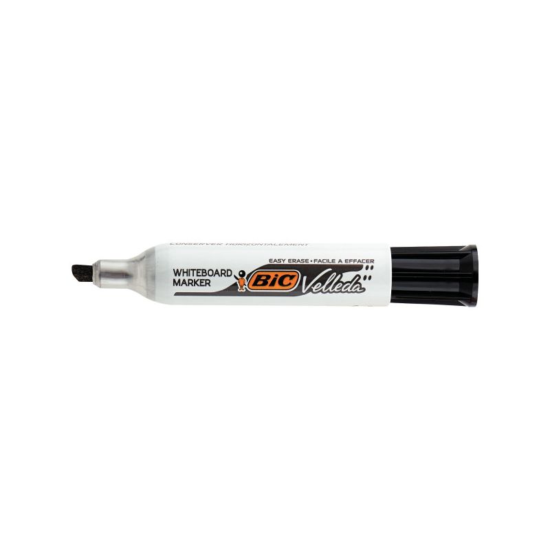 BIC VELLEDA 1711 Marqueur effaçable à sec Pointe ogive Encre Noire