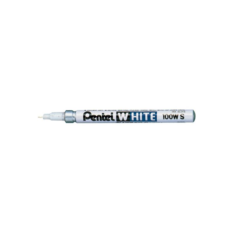 PENTEL Marqueur peinture pointe ogive fine coloris Blanc WHITE 100WS