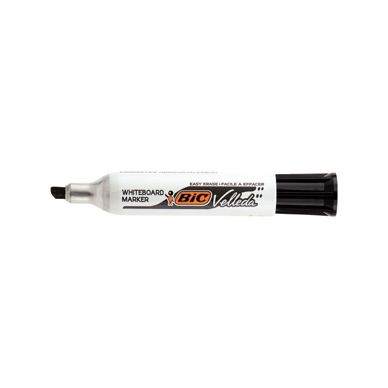 BIC VELLEDA 1781 Marqueur effaçable à sec Pointe biseau Encre Noire