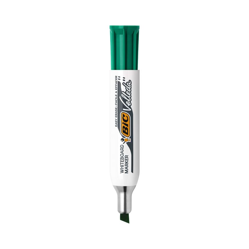 BIC VELLEDA 1781 Marqueur effaçable à sec Pointe biseau Encre Verte