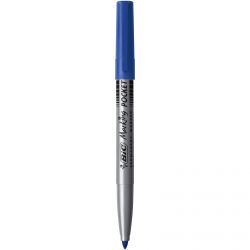 BIC Marqueur permanent pointe fine ogive Encre à base d'alcool Bleue