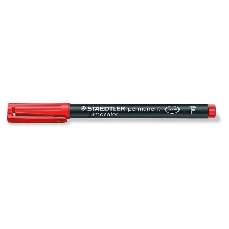 STAEDTLER LUMOCOLOR Feutre Pointe fine Encre permanente Rouge