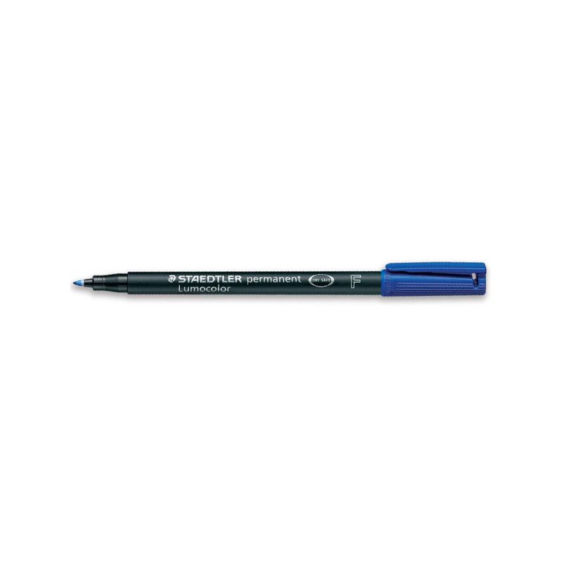 STAEDTLER LUMOCOLOR Feutre Pointe fine encre permanente Bleue