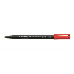 STAEDTLER LUMOCOLOR Feutre pointe moyenne encre permanente Rouge
