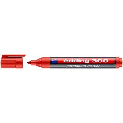 EDDING 300 Marqueur permanent pointe ogive Coloris rouge