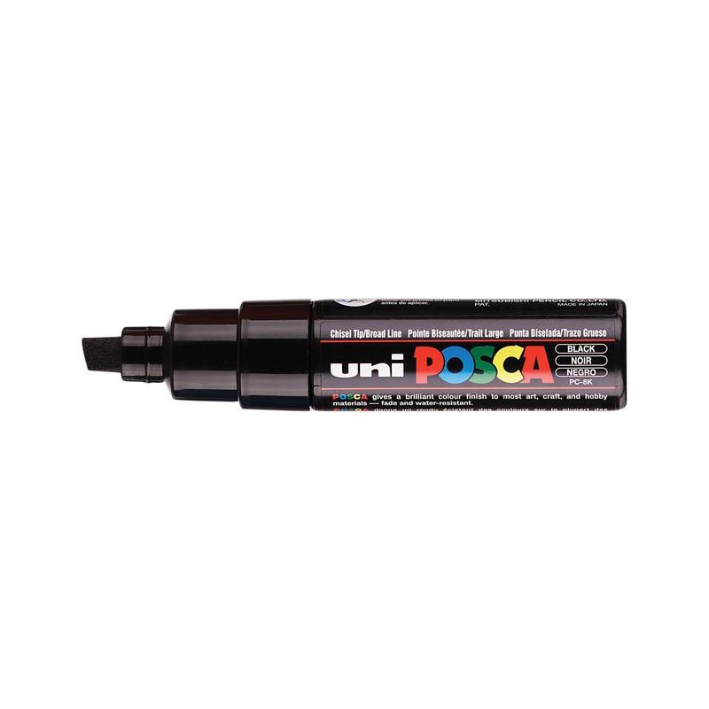 UNI POSCA Marqueur peinture Pointe Large Encre base eau Noire