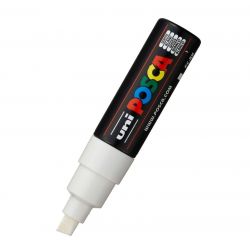 UNI POSCA Marqueur peinture Pointe Large Encre base eau Blanche