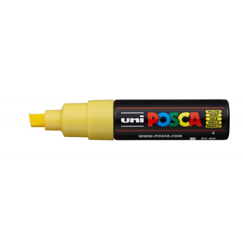 UNI POSCA Marqueur peinture Pointe Large Encre base eau Jaune