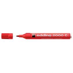 EDDING 2000C Marqueur permanent pointe ogive encre indélébile Rouge sans solvant