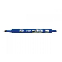 PILOT TWIN MARKER Marqueur double pointe ogive fine et moyenne encre indélébile Bleu