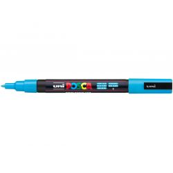 UNI POSCA Marqueur peinture à l'eau pointe conique fine Bleu clair