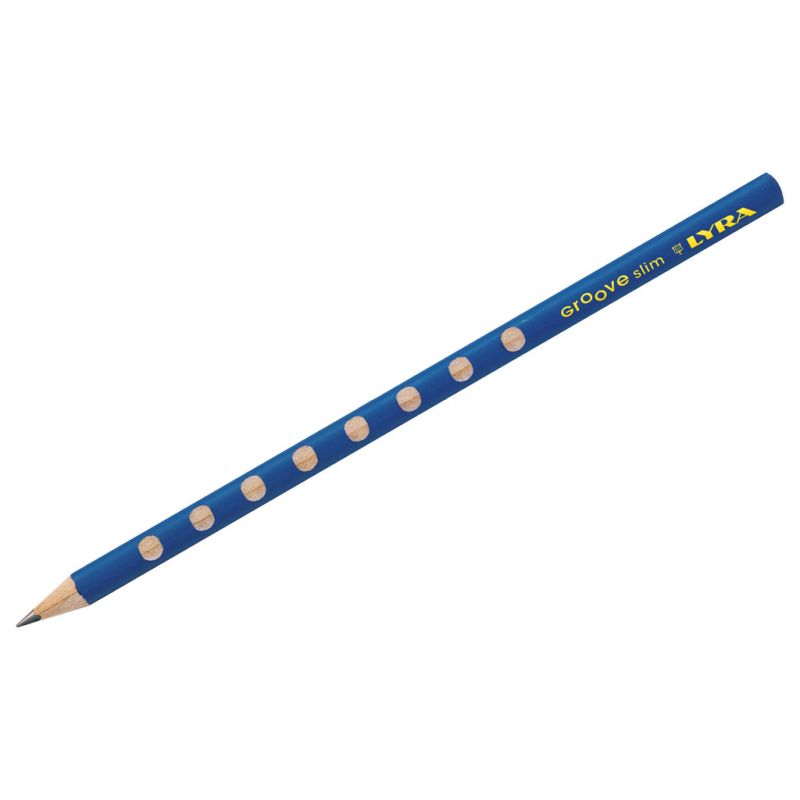 LYRA GROOVE SLIM Crayons graphite triangulaires avec grip pour gauchers et droitiers mine HB