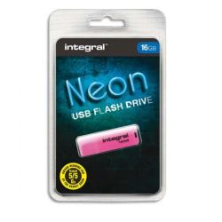 INTEGRAL Clé USB 2.0 NEON 16Go Rose