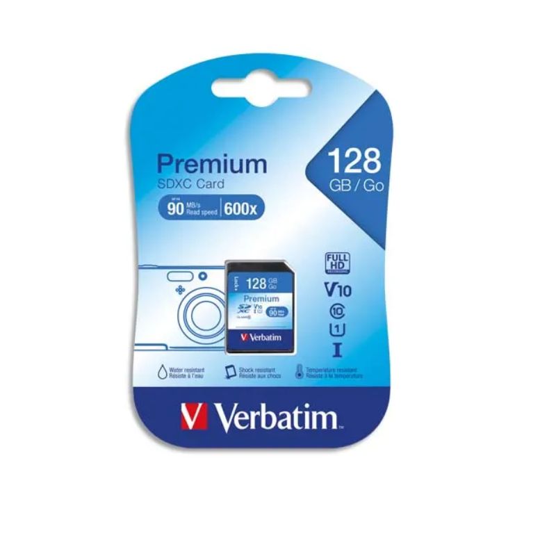 VERBATIM Carte SDXC 128Go Premium Class 10