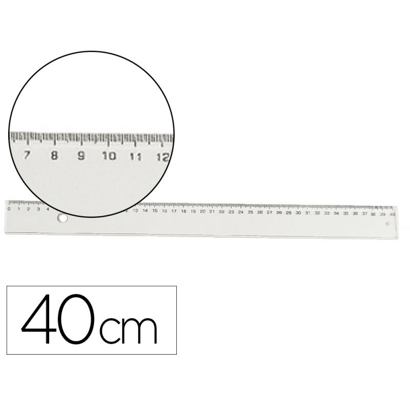 WONDAY Règle plate 40 cm sous étui packbordable